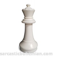 MegaChess Individual Plastic Chess Piece Queen 15 Inches Tall Black White 2. White B0771XPGDY